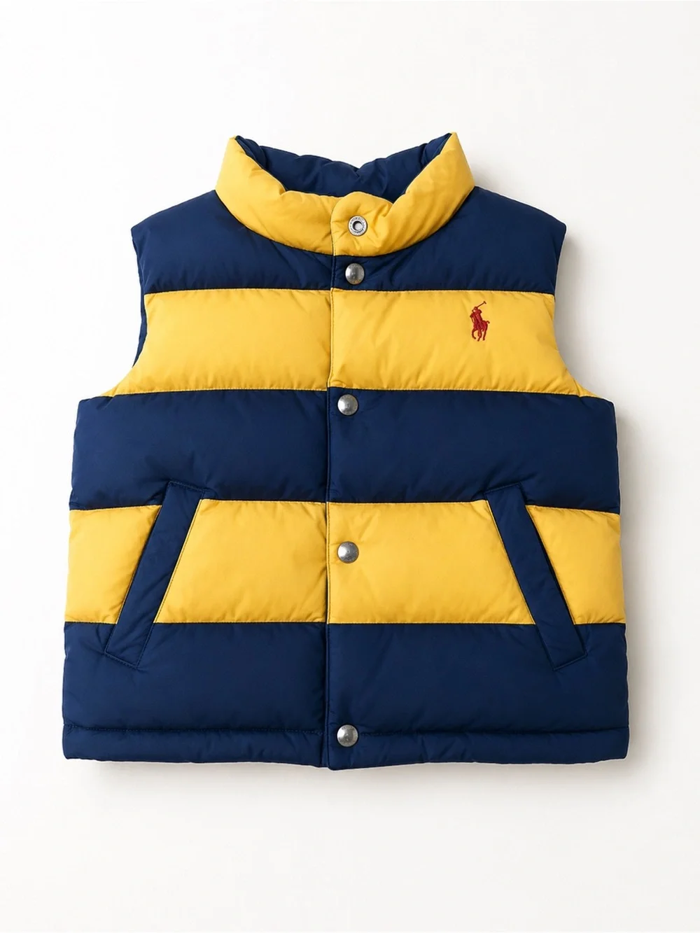 Ralph Lauren Kids Two-Tone Yellow and Navy Vest